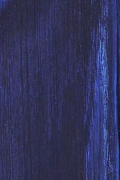 Women * Plunge Neck Pleated Foil Maxi Dress
