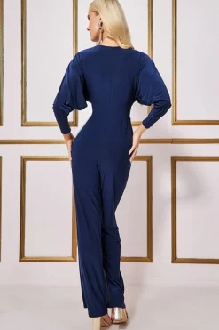 Women * Plunging V-Neck Jumpsuit