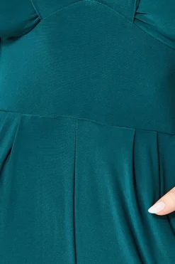 Women * Plunging V-Neck Jumpsuit - Emerald