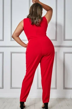 Women * Plus Bardot Scuba Jumpsuit