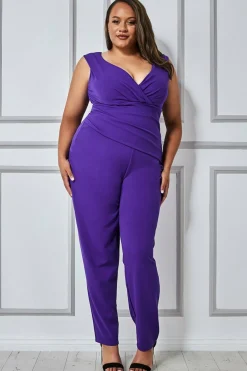 Women * Plus Bardot Scuba Jumpsuit