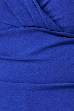 Women * Plus Bardot Scuba Jumpsuit - Royal Blue
