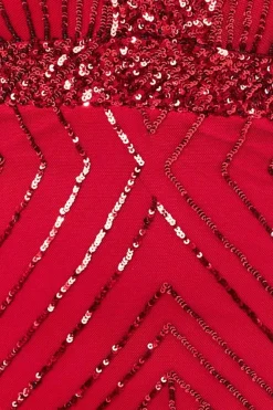 Women * Plus Scalloped Hem Starburst Midi Dress