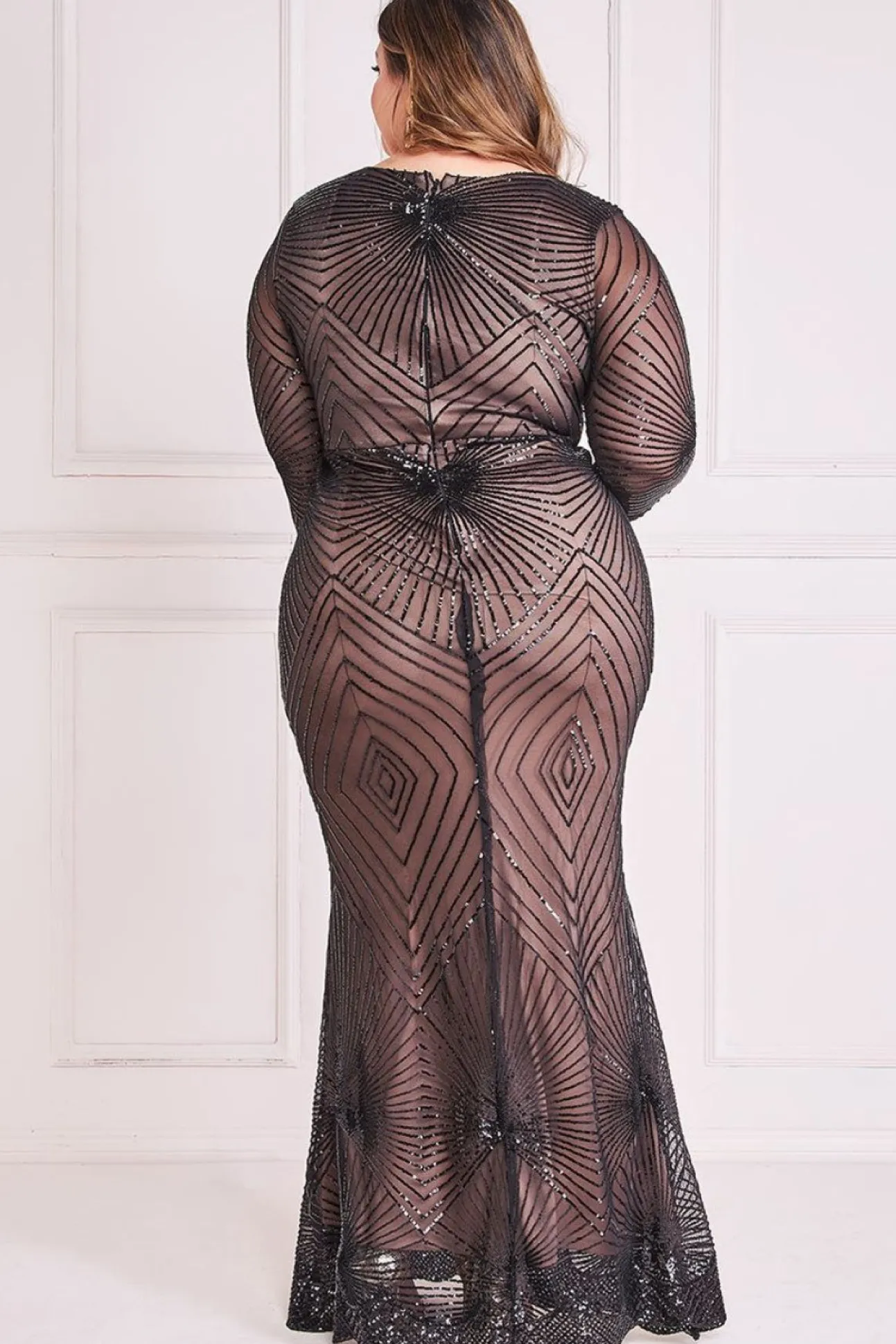 Women * Plus Starburst Sequin Maxi Dress