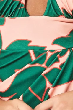 Women * Printed Crossover Midi