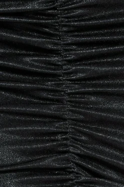 Women * Ruched Satin Mini Skirt
