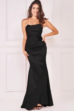 Women * Satin Bandeau Maxi Dress