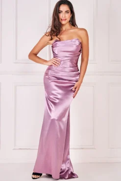 Women * Satin Bandeau Maxi Dress