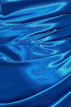 Women * Satin Bandeau Maxi Dress - Royal Blue