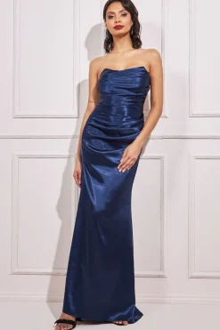 Women * Satin Bandeau Maxi Dress