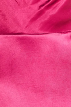 Women * Satin Viscose Cowl Neck Maxi With Train