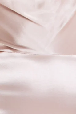 Women * Satin Viscose Cowl Neck Maxi With Train