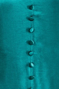 Women * Satin Viscose Front Buttoned Dipped Hem