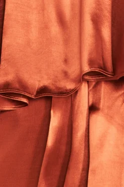 Women * Satin Viscose Front Wrap Midi