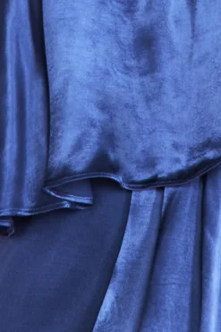 Women * Satin Viscose Front Wrap Midi Dress