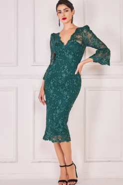 Women * Scallop Lace Midi