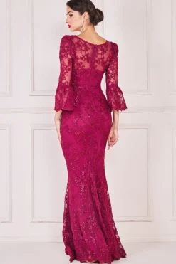 Women * Scalloped Lace Maxi Dress