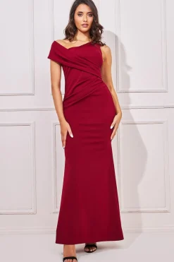 Women * Scuba Crepe Off The Shoulder Maxi