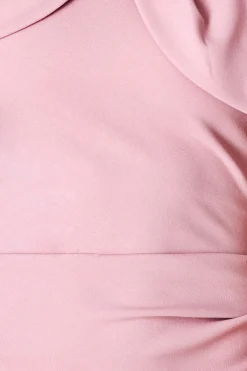 Women * Scuba Crepe Pleated Bardot Midi