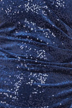 Women * Sequin & Velvet Bardot High Low Maxi