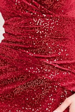 Women * Sequin & Velvet Bardot Maxi Dress