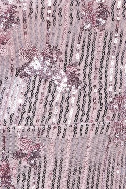 Women * Sequin And Feather Boobtube Midi