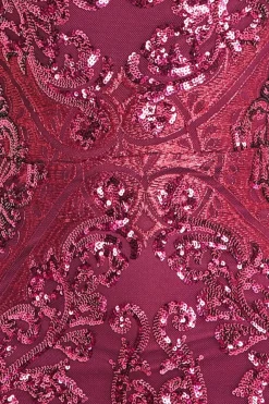 Women * Sequin Cowl Back Maxi