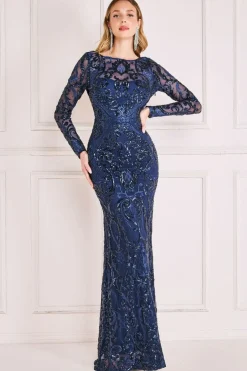 Women * Sequin Cowl Back Maxi