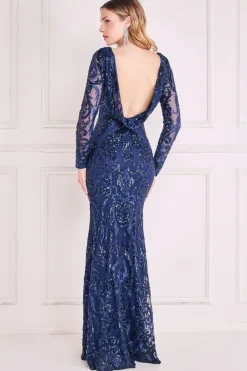 Women * Sequin Cowl Back Maxi