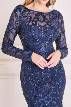 Women * Sequin Cowl Back Maxi