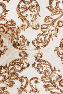 Women * Sequin Cowl Back Maxi