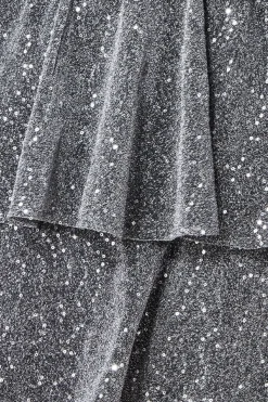 Women * Sequin Lurex Tiered Midi Dress