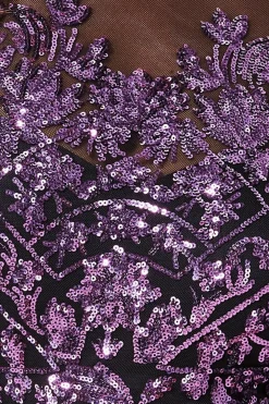 Women * Sequin Mesh Embroidered Maxi Dress