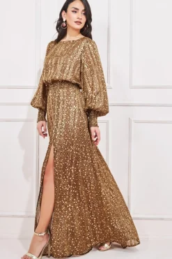 Women * Shirred Waist Chiffon Printed Maxi - Leopard Print