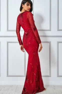 Women * Starburst Effect Maxi Dress
