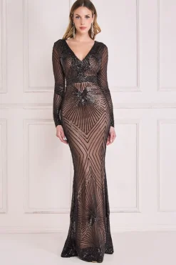 Women * Starburst Sequin Maxi