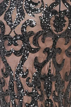 Women * Tassel & Sequin Maxi With Front Split