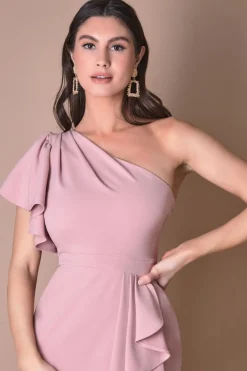 Women * Waterfall Sleeve Wrap Midi Dress