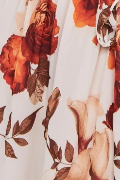 Women * Wrap Back Flutter Sleeve Midi