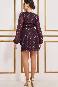Women * Wrap Over Sequin Mini