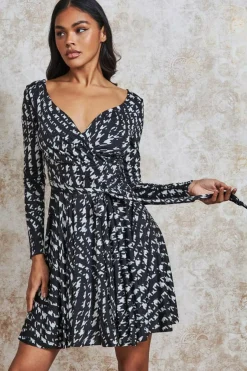 Women * Wrap Style Midi Dress