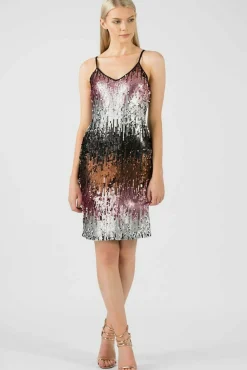 Women Aftershock London Ombre Sequin Midi Dress