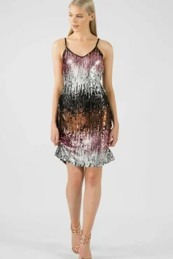 Women Aftershock London Ombre Sequin Midi Dress