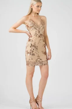 Women Aftershock London Sequin Mesh Cami Dress