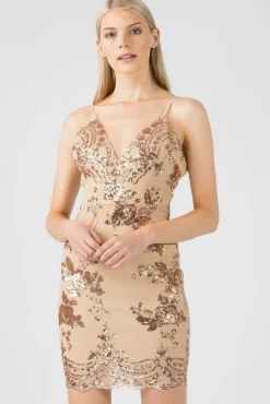 Women Aftershock London Sequin Mesh Cami Dress