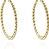 Women Cachet London Cachet Abital Hoop Earrings Plated In