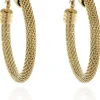 Women Cachet London Cachet Cady Hoop Earrings Plated In