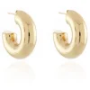 Women Cachet London Cachet Deliz Hoop Earrings Plated In