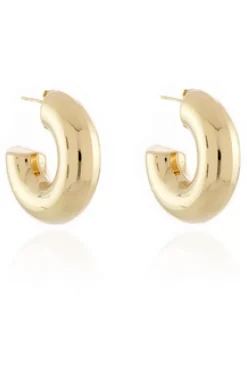 Women Cachet London Cachet Deliz Hoop Earrings Plated In