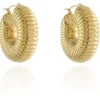 Women Cachet London Cachet Fifer Hoop Earrings Plated In